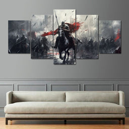 Majestic Warfare in Monochrome - NicheCanvas