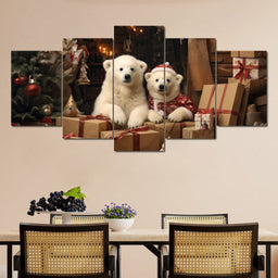 Christmas Spirit Bears - NicheCanvas