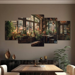 Floral Window - NicheCanvas