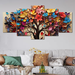 Four Seasons of the Tree of Life - NicheCanvas