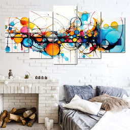 Symmetric Crimson Splendor - NicheCanvas