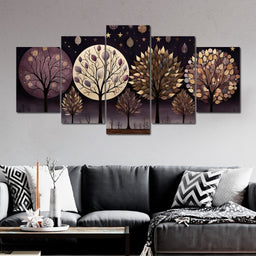 Violet Forest Seasons - NicheCanvas