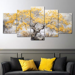 Golden Leafy Legends - NicheCanvas