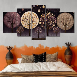 Violet Forest Four Seasons - NicheCanvas