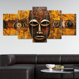 Tribal Mask 11 - Sakeem Gibbs - NicheCanvas