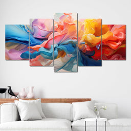 Blossom Swirl in Liquid Rose - NicheCanvas