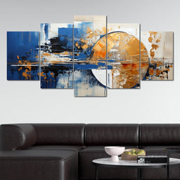 Golden Royal Geometric Harmony 07 - Wildrose Creations - NicheCanvas