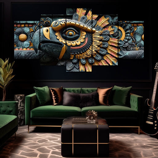 Aztec Serpent in Twilight Canvas Print