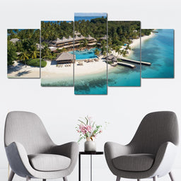 Tropical Serenity Shores - NicheCanvas