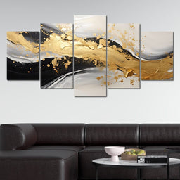 Morningstar Gold Swirl 2 - Tanni Cylon - NicheCanvas