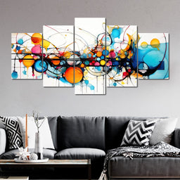 Symmetric Crimson Splendor - NicheCanvas