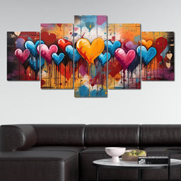 Dripping Spectrum of Love - NicheCanvas