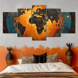 African Globe - Sakeem Gibbs - NicheCanvas
