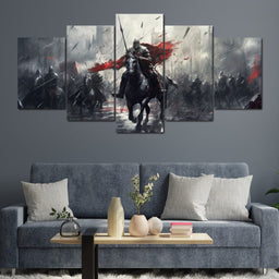 Majestic Warfare in Monochrome - NicheCanvas