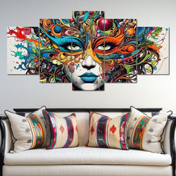 Vibrant Doodle of Visual Delight - NicheCanvas