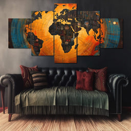 African Globe - Sakeem Gibbs - NicheCanvas