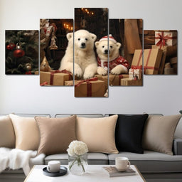 Christmas Spirit Bears - NicheCanvas