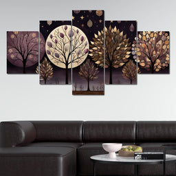 Violet Forest Seasons - NicheCanvas