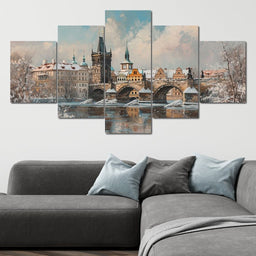 Winters Breath Over Prague - NicheCanvas