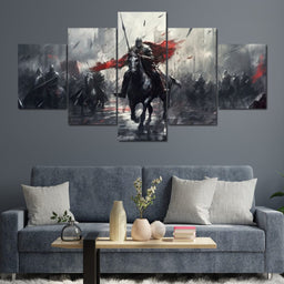 Majestic Warfare in Monochrome - NicheCanvas