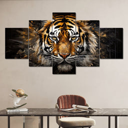 Midnight Tiger Majesty - NicheCanvas