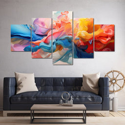 Blossom Swirl in Liquid Rose - NicheCanvas