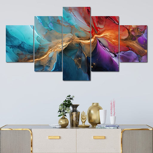 Marbled Movements Canvas Print