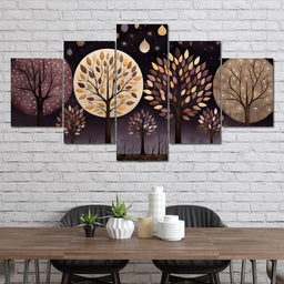 Violet Forest Four Seasons - NicheCanvas