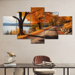 Lone Fall Road - NicheCanvas