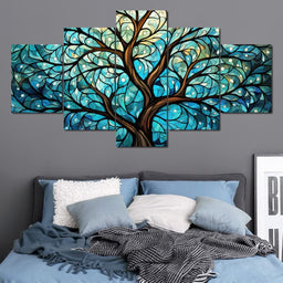 Organic Azure Foliage - Cole Williams - NicheCanvas