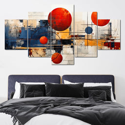 Golden Royal Geometric Harmony 09 - Wildrose Creations - NicheCanvas