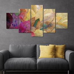 Fallen Autumn Leaves - NicheCanvas