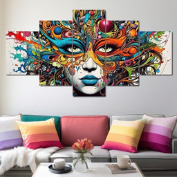 Vibrant Doodle of Visual Delight - NicheCanvas