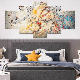 Colorful Music Notes - NicheCanvas