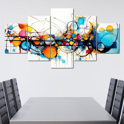 Symmetric Crimson Splendor - NicheCanvas