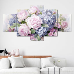 Bloom Symphony in Pastel - NicheCanvas