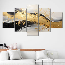 Morningstar Gold Swirl 2 - Tanni Cylon - NicheCanvas