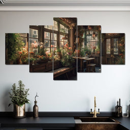 Floral Window - NicheCanvas