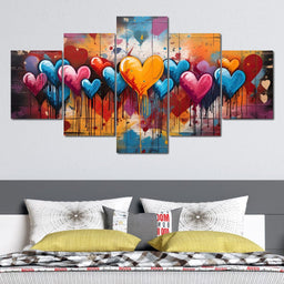 Dripping Spectrum of Love - NicheCanvas