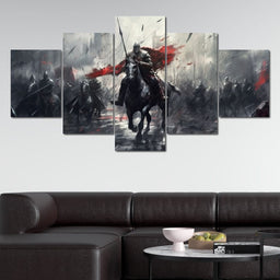 Majestic Warfare in Monochrome - NicheCanvas