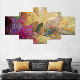 Fallen Autumn Leaves - NicheCanvas