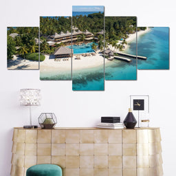 Tropical Serenity Shores - NicheCanvas