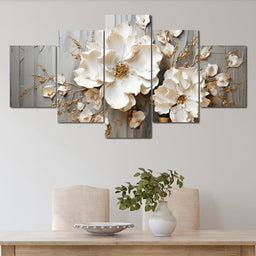 Floral Symphony by the Window - NicheCanvas