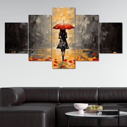 Autumn Rain Melancholy - NicheCanvas