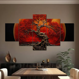Scarlet Tree - NicheCanvas