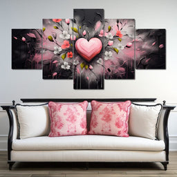 Embracing Petal Heartbeat - NicheCanvas