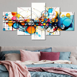 Symmetric Crimson Splendor - NicheCanvas