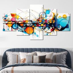 Symmetric Crimson Splendor - NicheCanvas