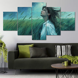 Zephyr's Embrace in Verdure - NicheCanvas