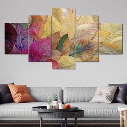 Fallen Autumn Leaves - NicheCanvas